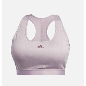 adidas Women's Powerreact Training Medium Support Bra Pink Size LDD (HC7490) NWT